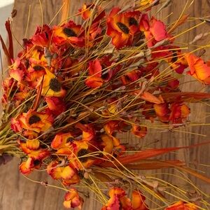 Hobby Lobby Faux Fall Flowers 4 Stem Bundle NWT